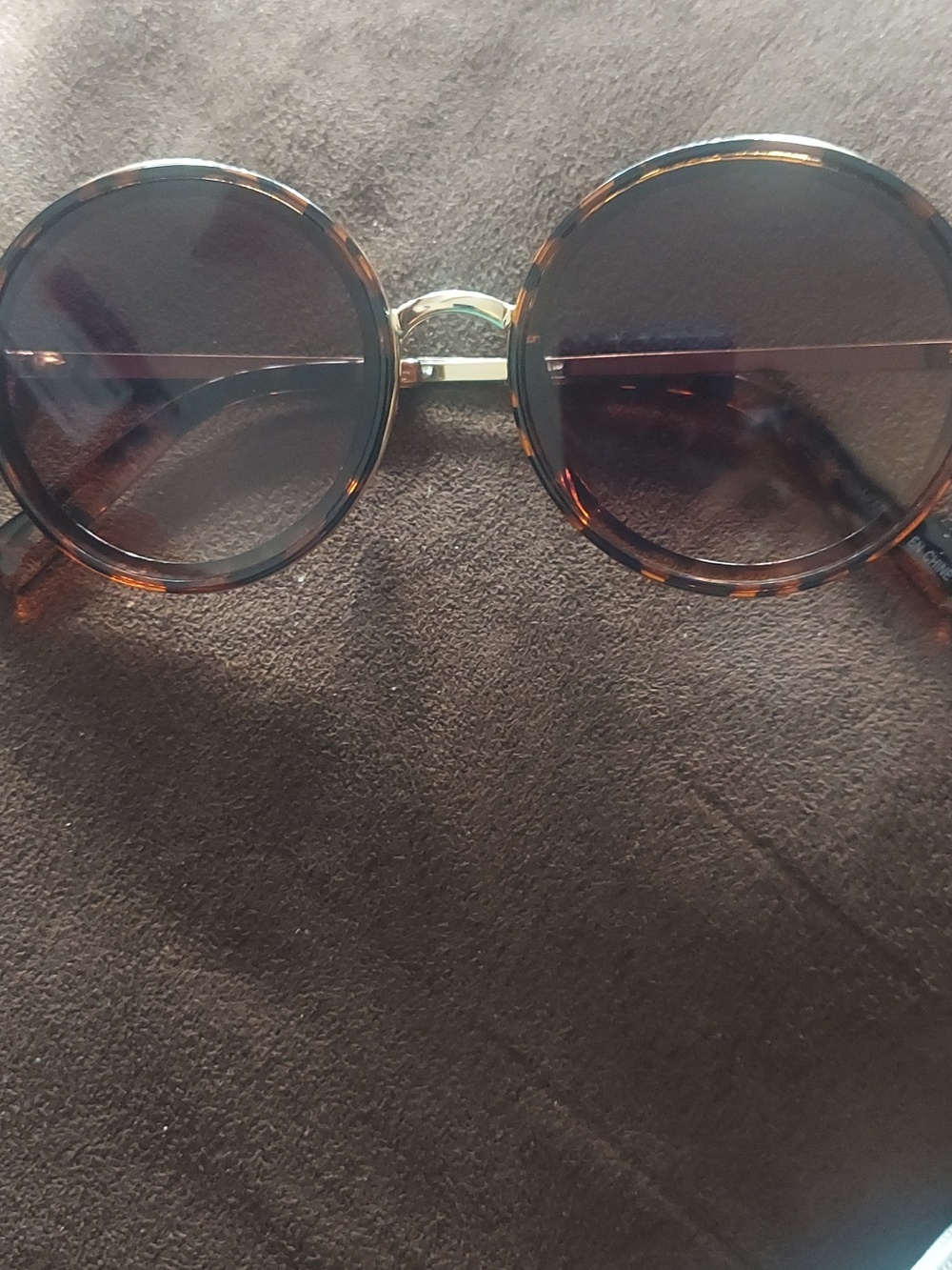 Original Retro Brand Black and Gold Round Glasses